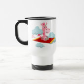 Cartoon Unicorns magische Teppichfahrten Tasse (Links)