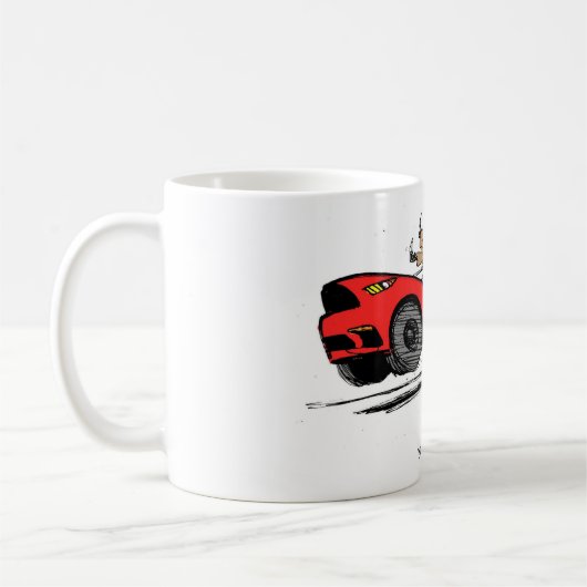 Cartoon: Unser neuer Mustang Kaffeetasse (Links)