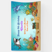 Cartoon unter dem Banner "Sea Animals Kindergeburt (Vertikal)
