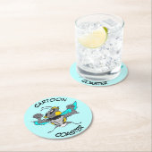 Cartoon Untersetzer: Niedlicher Untersetzer der Hu (Vor Ort)