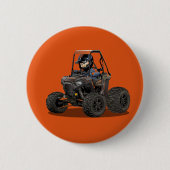 Cartoon-UTV-Geländefahrzeug Button (Vorderseite)
