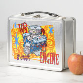 CARTOON V-8 MOTOR METALL BROTDOSE (Beispiel)