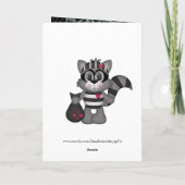 Cartoon Valentinstag Grußkarte Feiertagskarte (Rückseite)