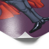 Cartoon Vampire mit Fledermäusen von Al Rio Fotodruck (Ecke)