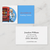 Cartoon Vending Machine Service Business Card Visitenkarte (Vorne/Hinten)