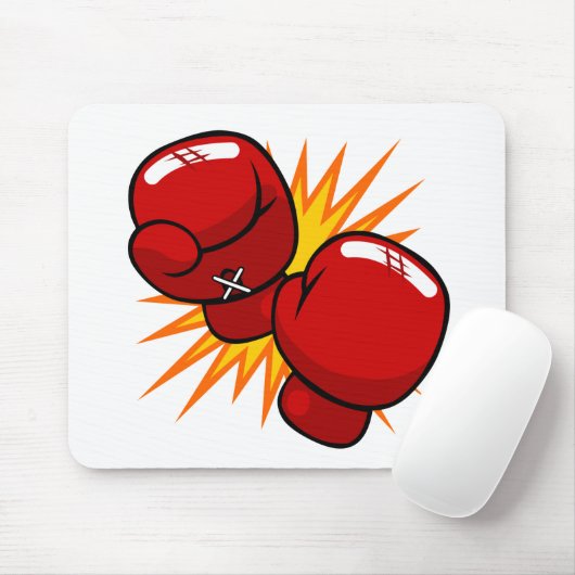 Cartoon-Verpacken-Handschuhe Mousepad (Mit Mouse)