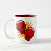 Cartoon-Verpacken-Handschuhe Zweifarbige Tasse (Links)