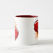 Cartoon-Verpacken-Handschuhe Zweifarbige Tasse (Mittel)