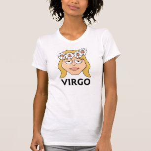 Cartoon Virgo Jungfrau T-Shirt
