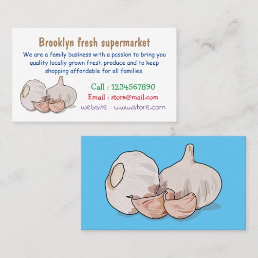 Cartoon Visitenkarte (Vorne/Hinten)