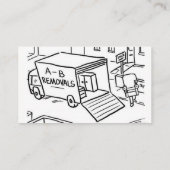 Cartoon-Visitenkarte für Hausgenehmigungen Visitenkarte (Rückseite)