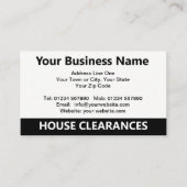 Cartoon-Visitenkarte für Hausgenehmigungen Visitenkarte (Vorderseite)