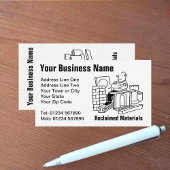 Cartoon-Visitenkarte für recycelte Materialien Visitenkarte