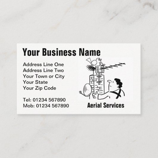 Cartoon-Visitenkarte Visitenkarte (Vorderseite)