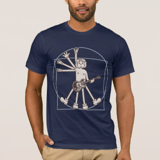 Cartoon Vitruvian Rocker T-Shirt