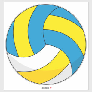 Cartoon Volleyball Ball Aufkleber