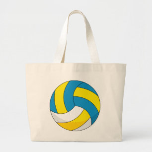 Cartoon Volleyball Ball Jumbo Stoffbeutel