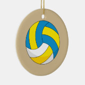 Cartoon Volleyball Ball Keramik Ornament (Rechts)