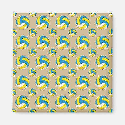 Cartoon Volleyball Ball Magnet (Vorne)