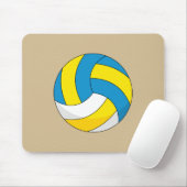 Cartoon Volleyball Ball Mousepad (Mit Mouse)