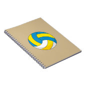 Cartoon Volleyball Ball Notizblock (Rechte Seite)
