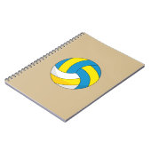Cartoon Volleyball Ball Notizblock (Linke Seite)