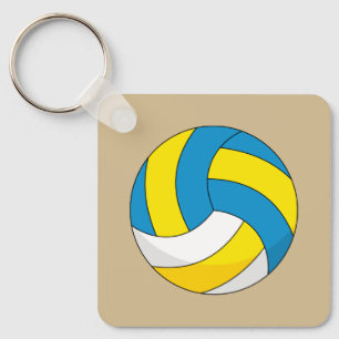 Cartoon Volleyball Ball Schlüsselanhänger