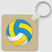 Cartoon Volleyball Ball Schlüsselanhänger (Rückseite)