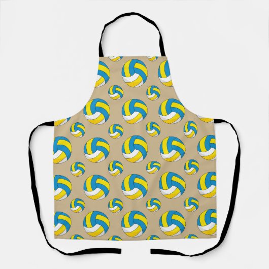Cartoon Volleyball Ball Schürze (Vorderseite)