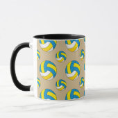 Cartoon Volleyball Ball Tasse (Links)