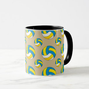 Cartoon Volleyball Ball Tasse
