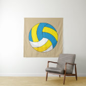 Cartoon Volleyball Ball Wandteppich (Beispiel)