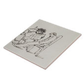 Cartoon von (1834-96) Lesepoesie Williams Morris Fliese (Seite)