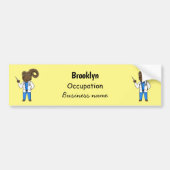 Cartoon von Bighorn-Schafen Autoaufkleber (Vorne)