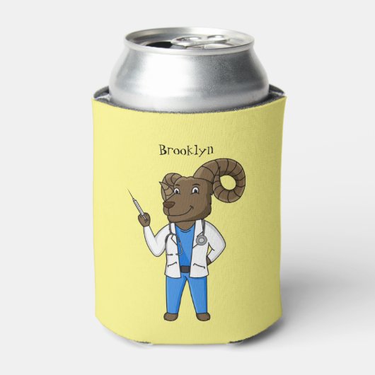 Cartoon von Bighorn-Schafen Dosenkühler (Kanne Vorderseite)