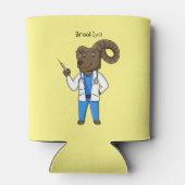 Cartoon von Bighorn-Schafen Dosenkühler (Rückseite)