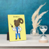 Cartoon von Bighorn-Schafen Fotoplatte (Seite)