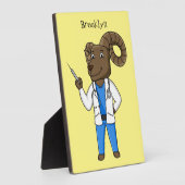 Cartoon von Bighorn-Schafen Fotoplatte (Seite)