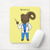 Cartoon von Bighorn-Schafen Mousepad (Mit Mouse)