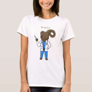Cartoon von Bighorn-Schafen T-Shirt