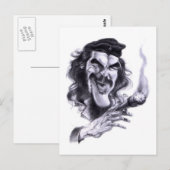Cartoon von Che Guevara Postkarte (Vorne/Hinten)
