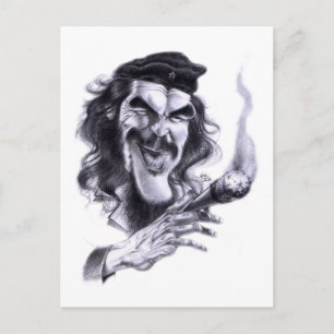 Cartoon von Che Guevara Postkarte