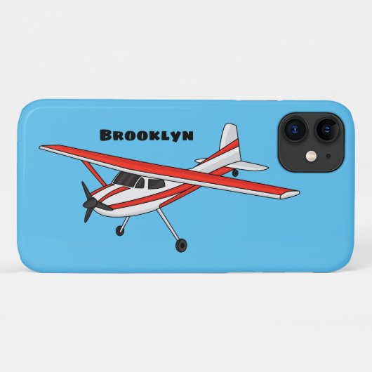 Cartoon von dreirädrigen Flugzeugen Case-Mate iPhone Hülle (Rückseite (Horizontal))