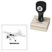 Cartoon von dreirädrigen Flugzeugen Gummistempel (Stempel)