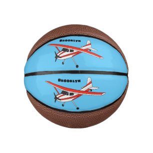 Cartoon von dreirädrigen Flugzeugen Mini Basketball