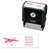 Cartoon von dreirädrigen Flugzeugen Permastempel (Beispiel)