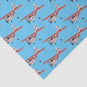 Cartoon von dreirädrigen Flugzeugen Seidenpapier (Ausschnitt)