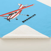 Cartoon von dreirädrigen Flugzeugen Sherpadecke (3/4)