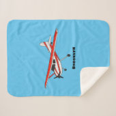 Cartoon von dreirädrigen Flugzeugen Sherpadecke (Vorderseite (Horizontal))