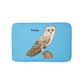 Cartoon von Eulenvögeln Badematte (Vorderseite)